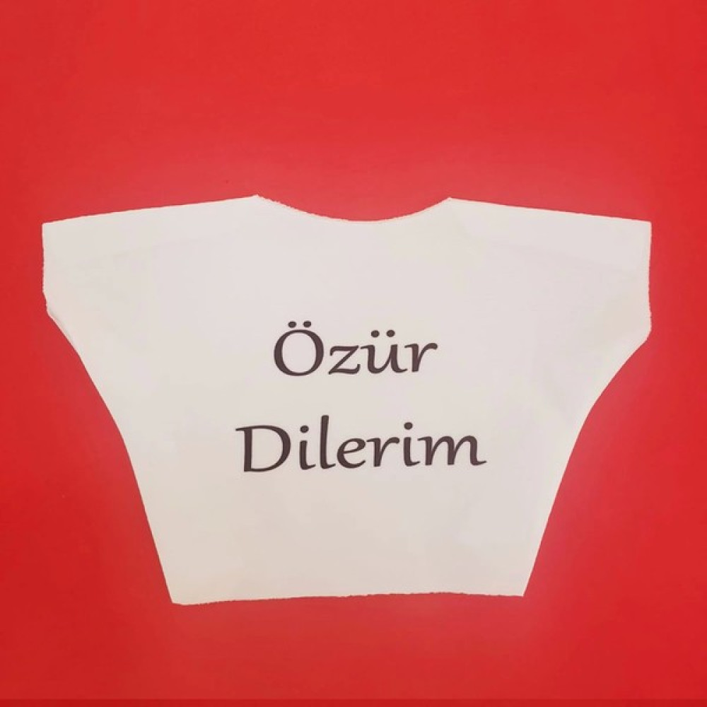 Özür Dilerim Yazılı Peluş Oyuncak Tişörtü - SHB6859-2437 Oto Boyaları Fiyatı