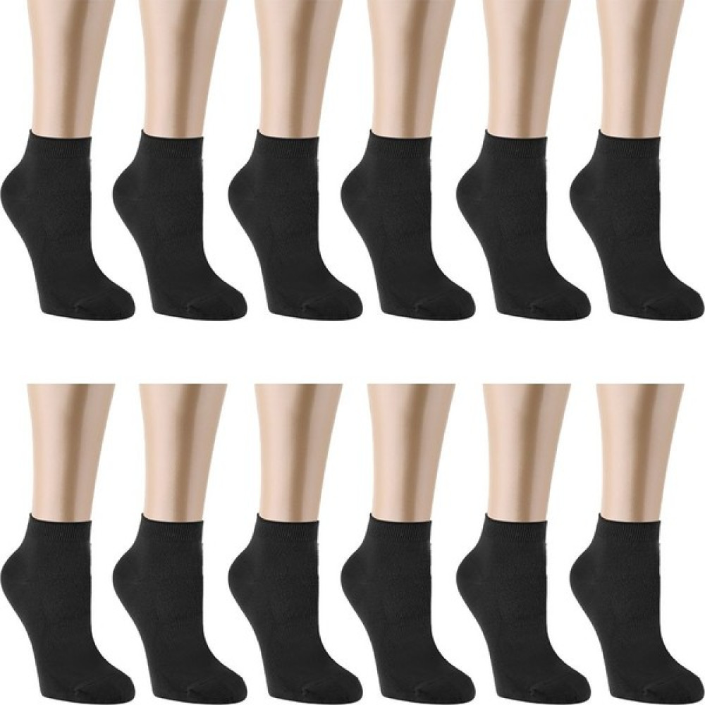 Ozzy Socks 12 Çift Bambu Siyah Erkek Dikişsiz Patik Çorap 4 Mevsim Dayanıklı Topuk ve Burun Çorap (Outdoor) Fiyatı