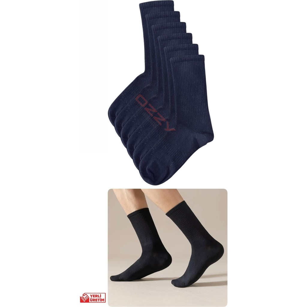 Ozzy Socks 6 Çift Beyaz Dikişsiz Pamuklu Unisex Soket Çorap Nefes Alabilir Düz Desen Diğer Fiyatı