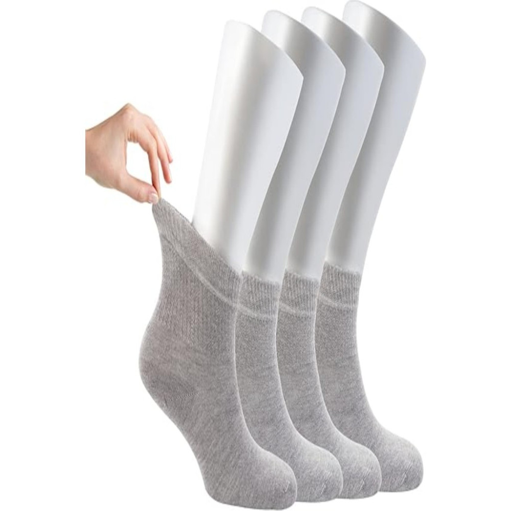 Ozzy Socks Kadın 4 Çift Bambu Lastiksiz Sıkmayan Diabetik Bilek Çorap Soket Çorap Fiyatı