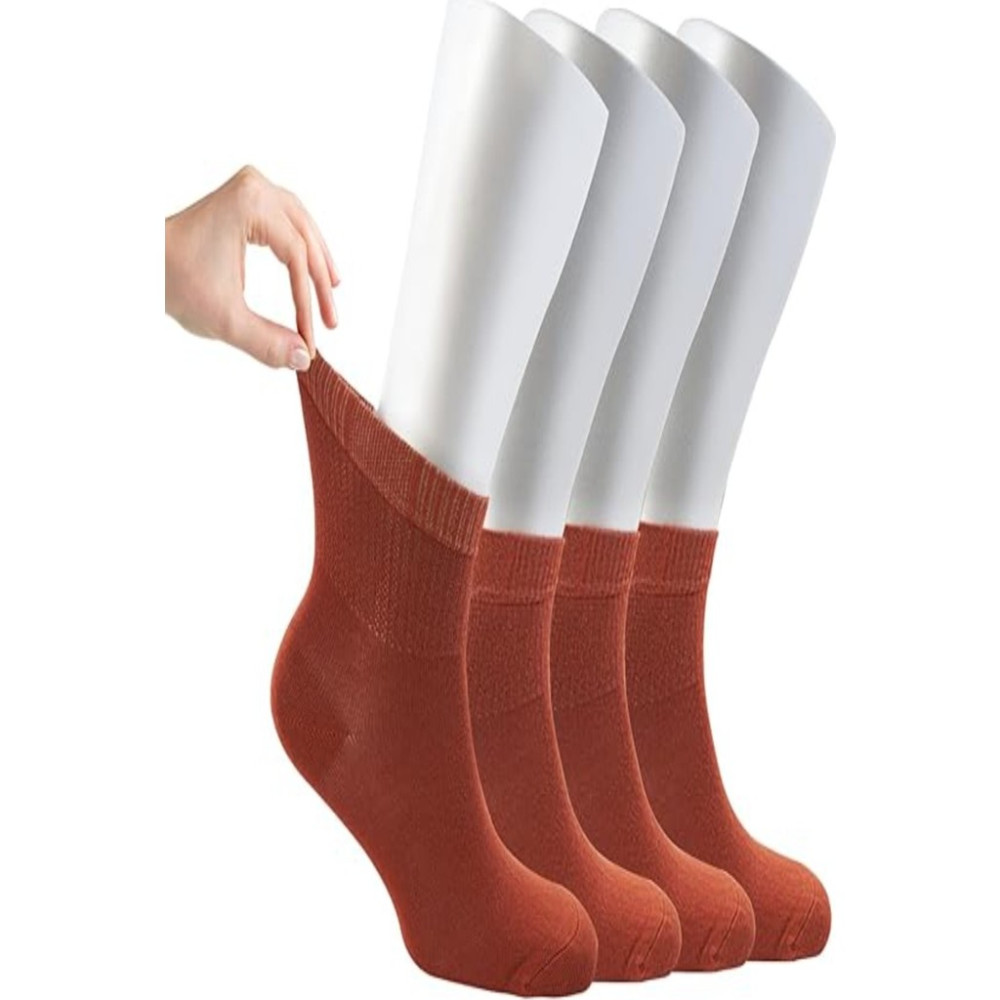 Ozzy Socks Kadın 4 Çift Bambu Lastiksiz Sıkmayan Diabetik Bilek Çorap Soket Çorap Fiyatı