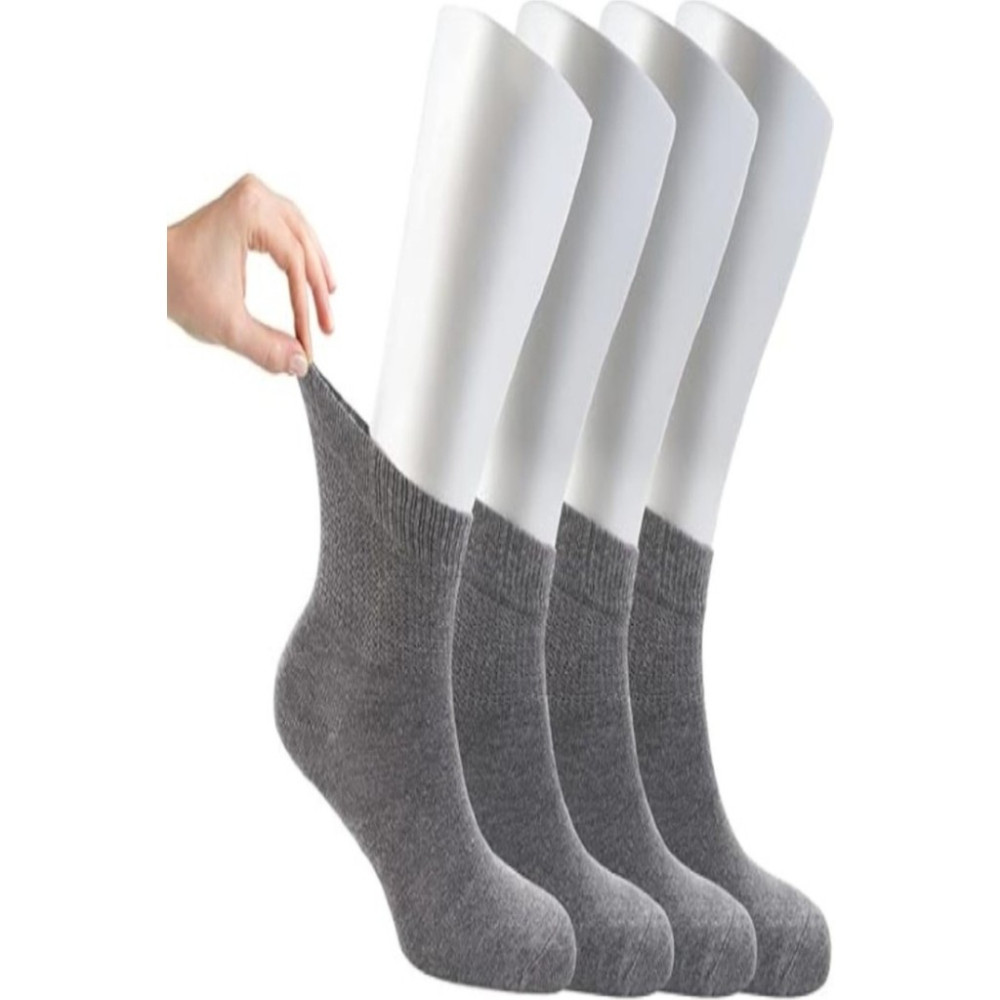 Ozzy Socks Kadın 4 Çift Bambu Lastiksiz Sıkmayan Diabetik Bilek Çorap Soket Çorap Fiyatı
