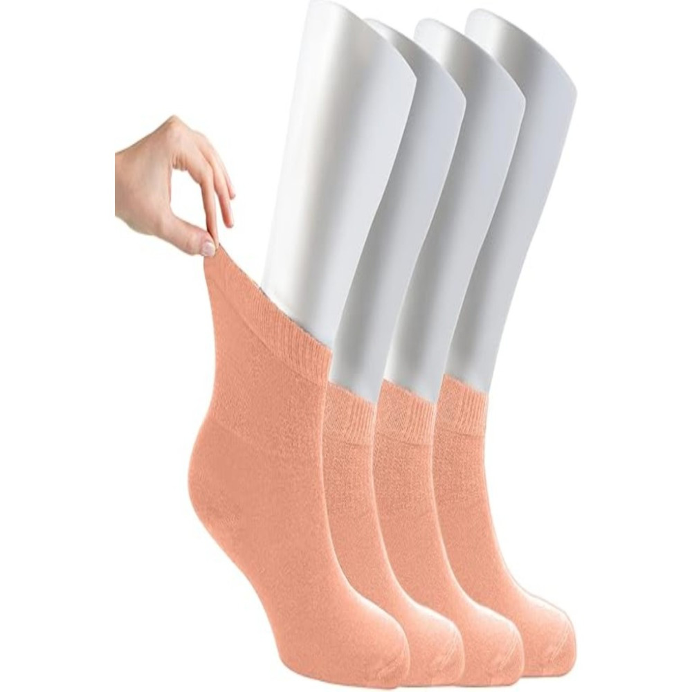 Ozzy Socks Kadın 4 Çift Bambu Lastiksiz Sıkmayan Diabetik Bilek Çorap Soket Çorap Fiyatı