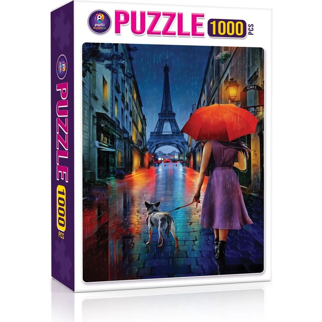 p parti oyunevi 1000 Parça Puzzle Eyfel Kulesi Gece Sokakları 48x68 cm Eğlenceli Zihin Geliştirici Diğer Fiyatı