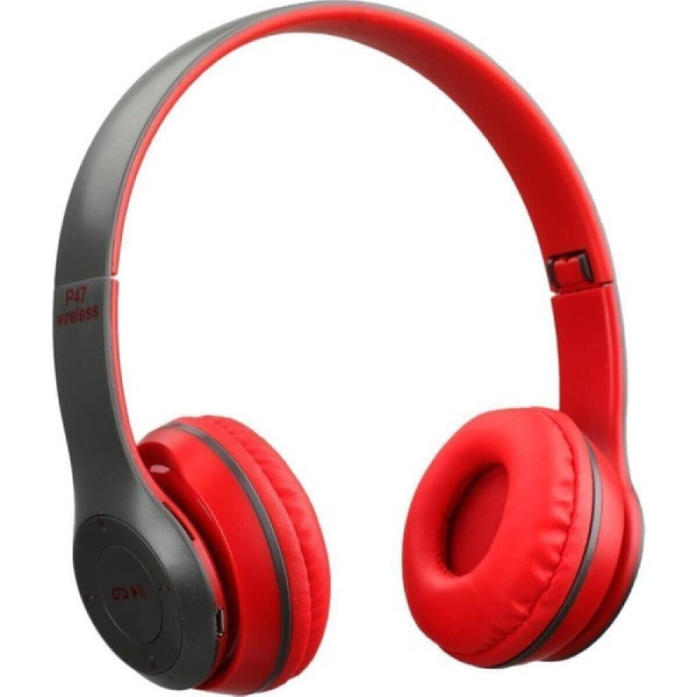 P47 Ghazal P47 Bluetooth Kulaklık Wireless Kırmızı - Açık Kırmızı Kulak Üstü Kulaklık Fiyatı