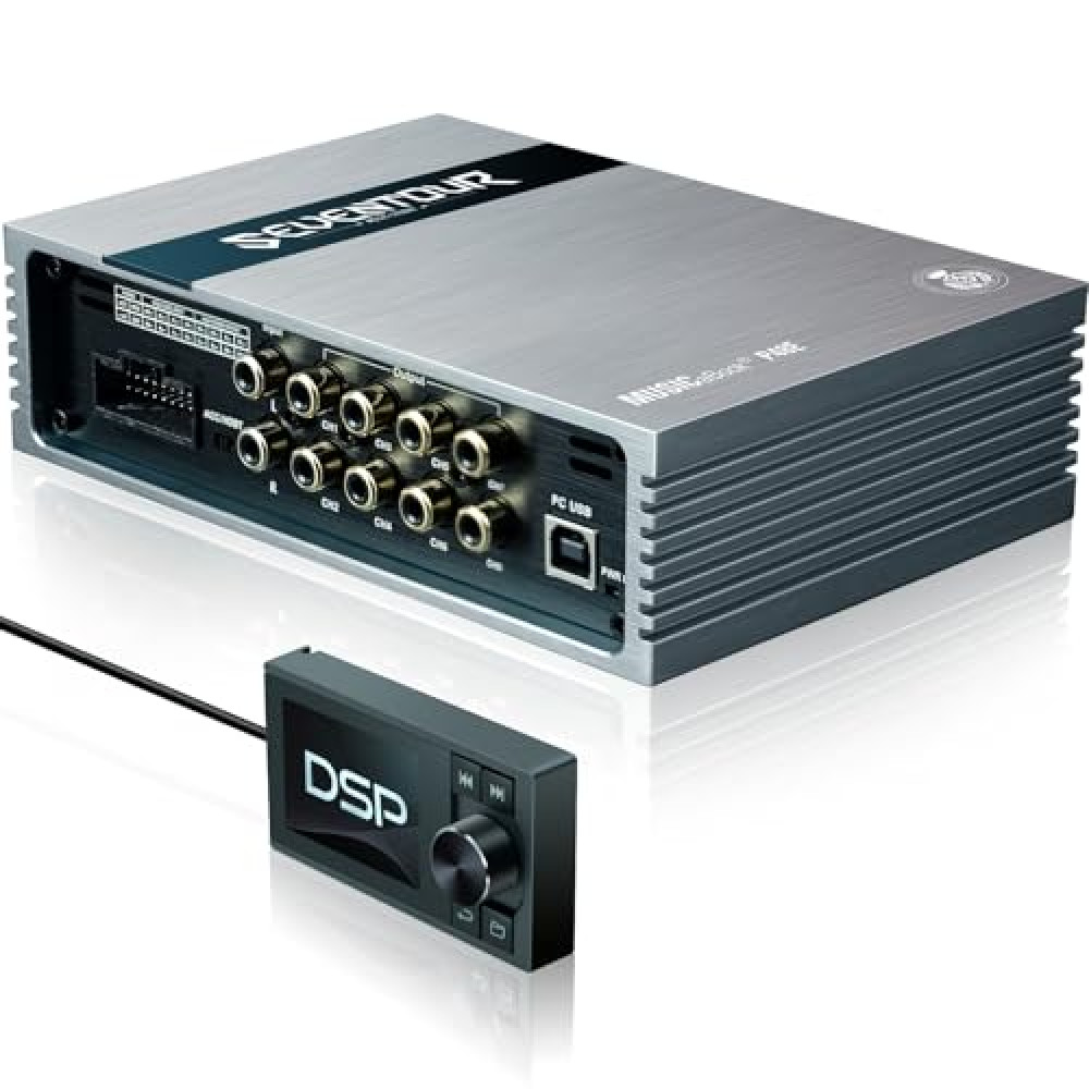 P48E Car Equalizer DSP Digital Signal Processor,31-Band Graphic Equalizers,8-Channels Output,4-Channels Input,Car Equalizer EQ (DSP+Wired Controller)