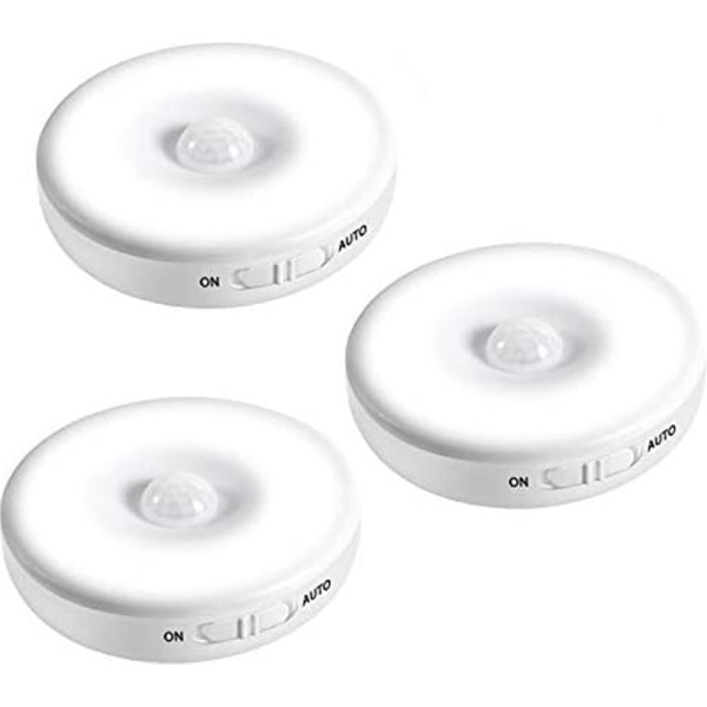 Pabiflo Hareket Sensörlü LED Gece Lambası, Şarj Edilebilir Gece Lambası, Çift Kontrol, Koridor Dolabı Dolap Merdiven Yatak Odası, 3 Paket (Yurt Dış... Elektrik ve Aydınlatma Fiyatı