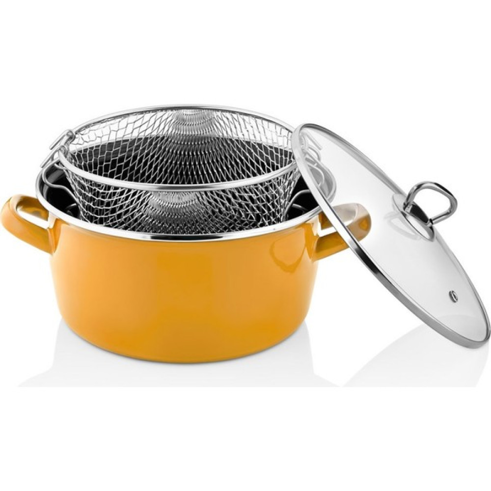 Paçi Betty Cat Sarı Kızartma Tenceresi 22 Cm 4.5 Lt Tencereler Fiyatı