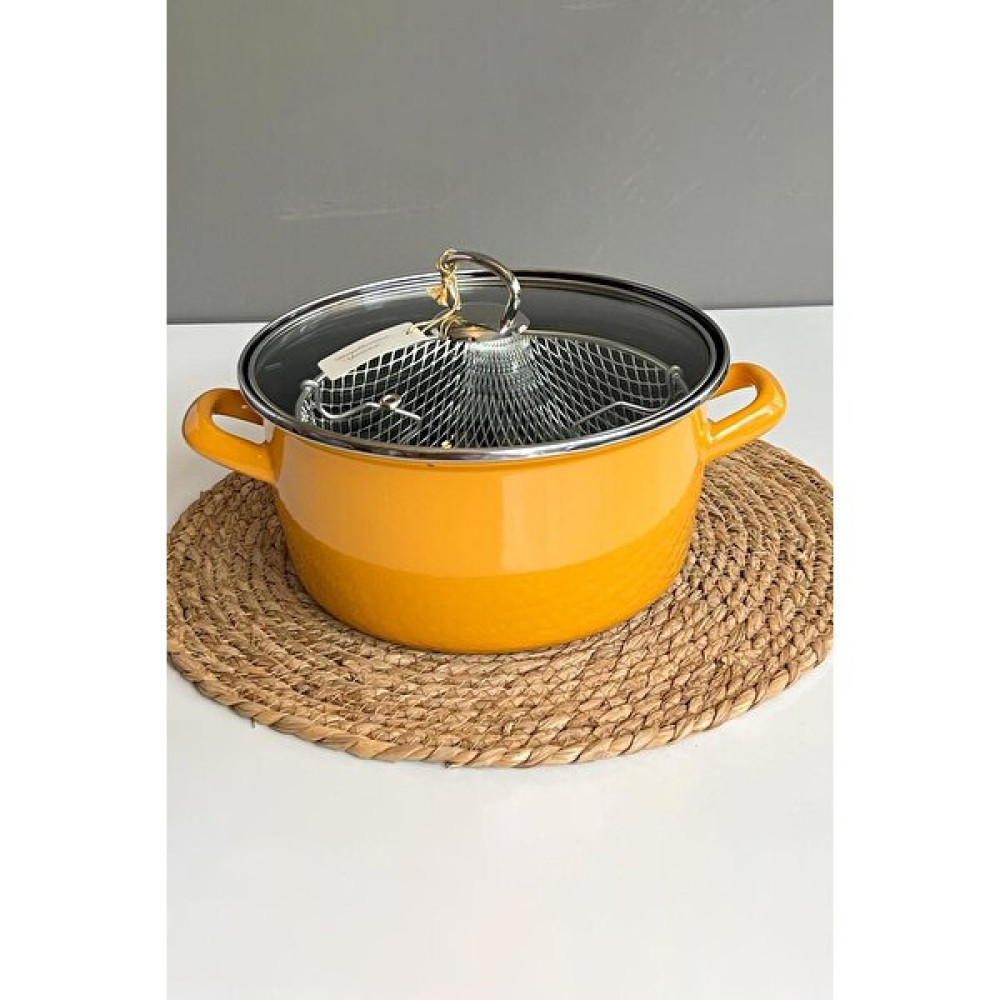 Paçi Nishev Paçi Cat Kızartma Tenceresi Sarı 22 cm 4,5 Lt Tencereler Fiyatı