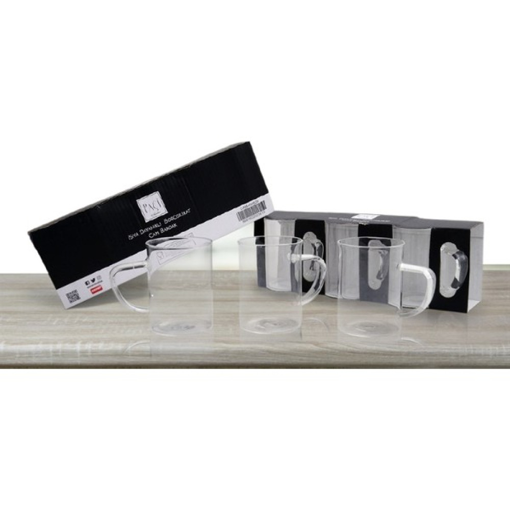 Paçi Paçi-3lü 200 ml Isıya Dayanıklı Cam Bardak (P/CAM-400829) Fincan / Bardak / Kahve Takımı Fiyatı