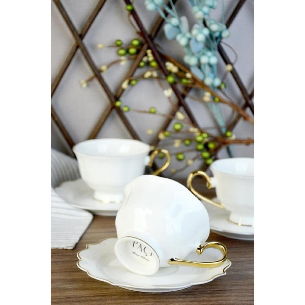 Paçi Stella Porselen 6'lı Nescafe ve Çay Fincan Seti - Beyaz Fincan / Bardak / Kahve Takımı Fiyatı