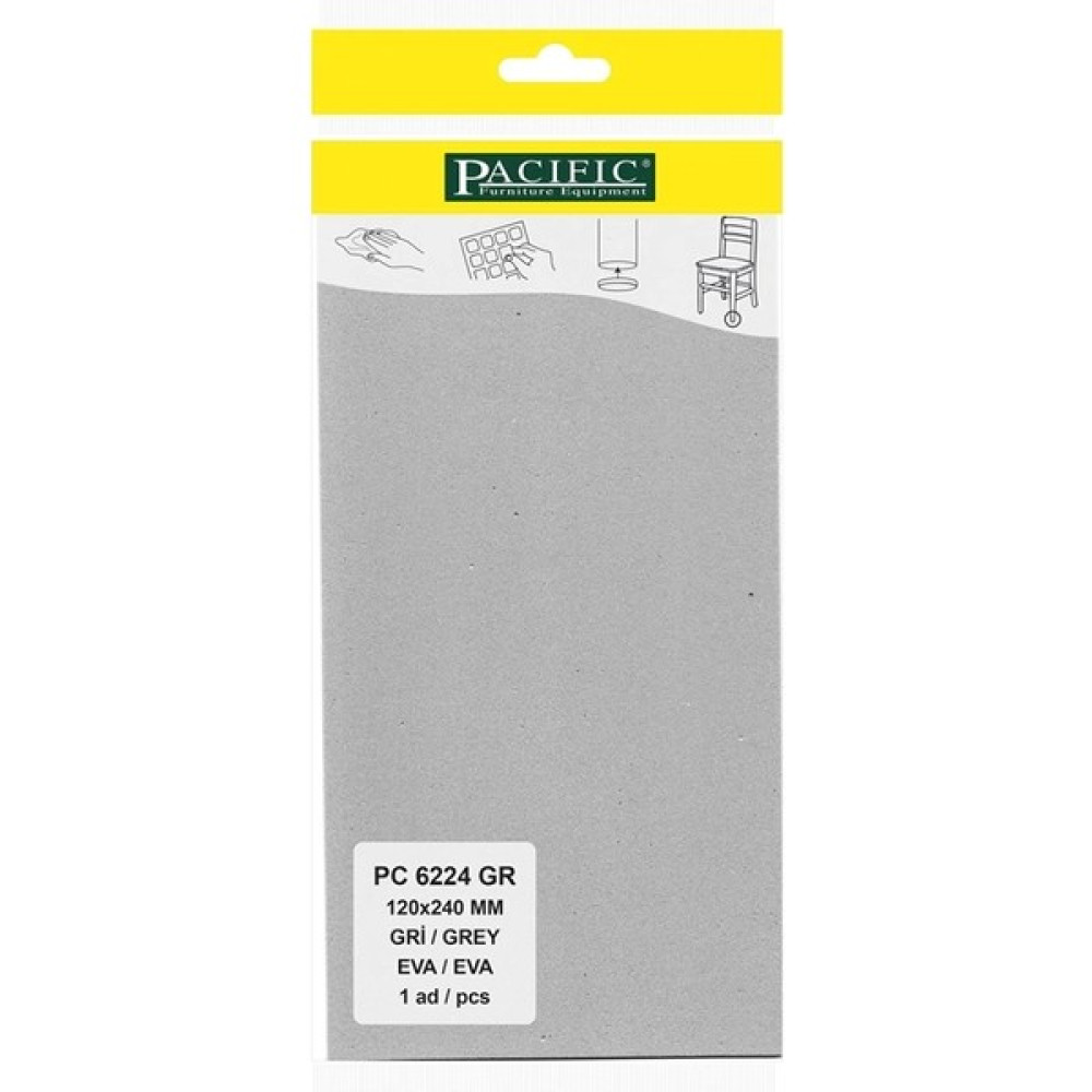 Pacific Gri Yapışkanlı Eva (120 mm x 240 mm) Oto Boyaları Fiyatı