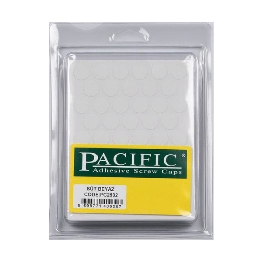Pacific Yapışkanlı Vida Tapası 14 mm Beyaz Oto Boyaları Fiyatı