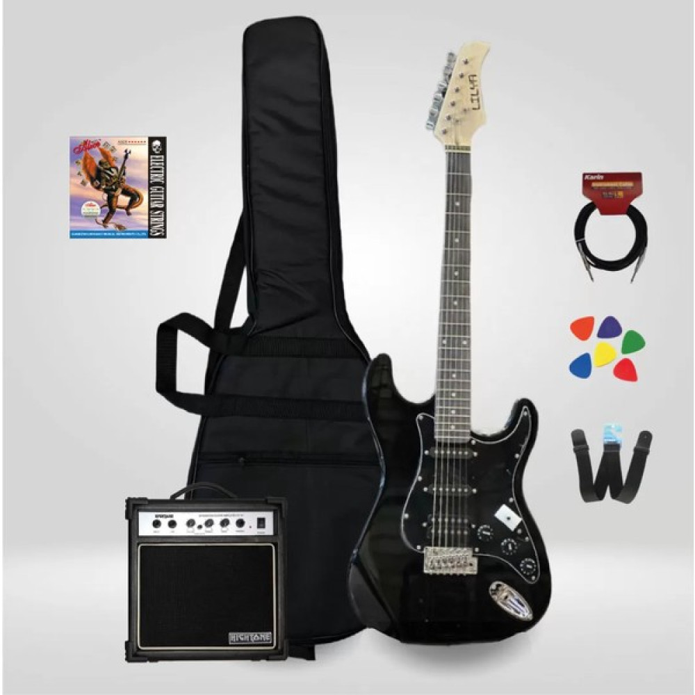 Pacifica Lilya Hss Elektro Gitar Seti Siyah - Set3 Elektro Gitarlar Fiyatı
