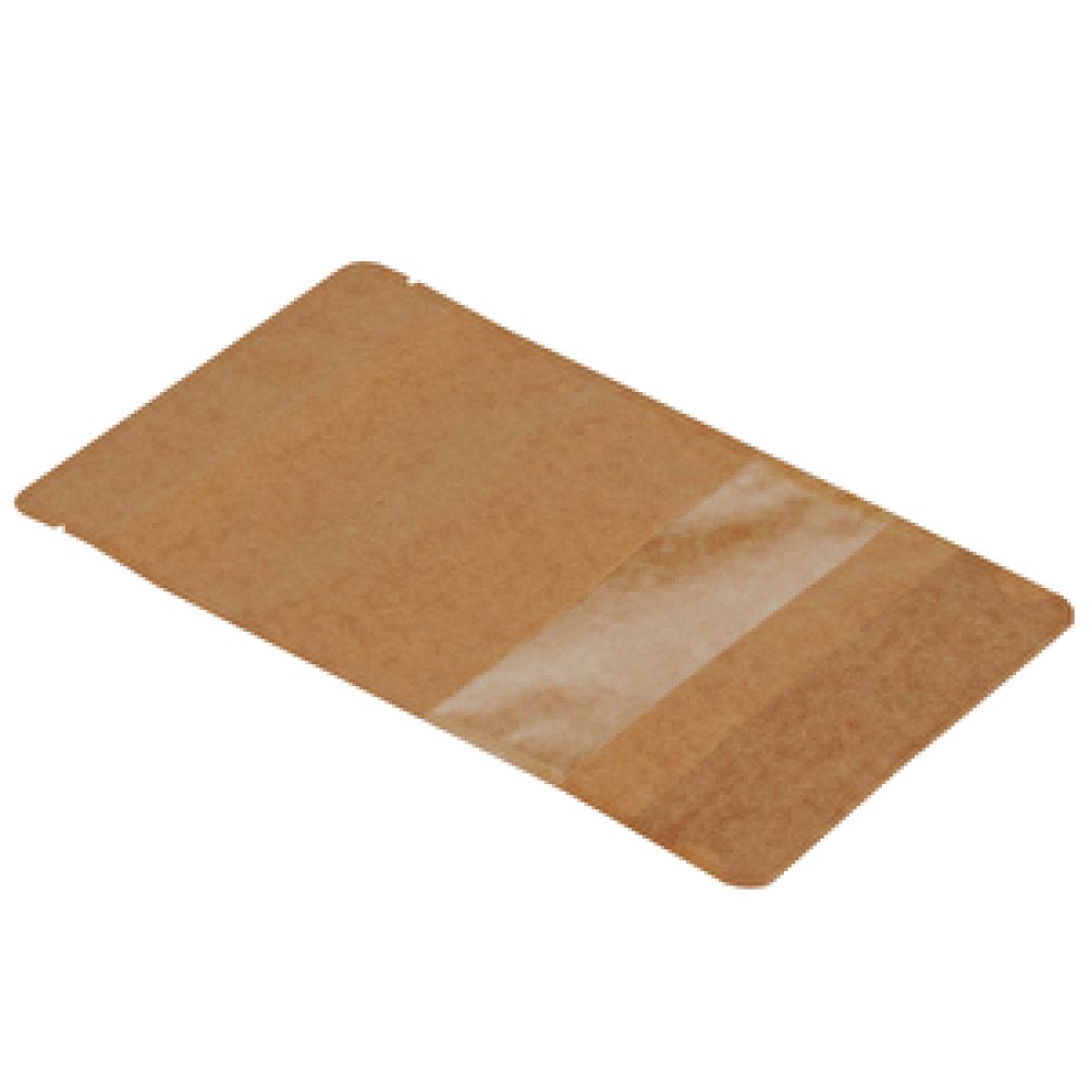 Packanya 11 Cm X 18,5 Cm + 3,5 Cm -200 Adet Kraft Dar Pencereli Doypack 200 Adet Saklama Kapları Fiyatı