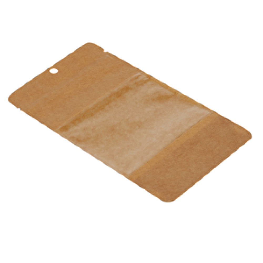 Packanya 11 Cm X 18,5 Cm 3,5 Cm -200 Adet Kraft Geniş Pencereli Doypack 200 Adet Saklama Kapları Fiyatı