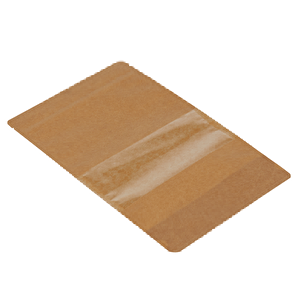 Packanya 18 Cm X 29 Cm+ 4,5 Cm -200 Adet Kraft Dar Pencereli Doypack 200 Adet Saklama Kapları Fiyatı