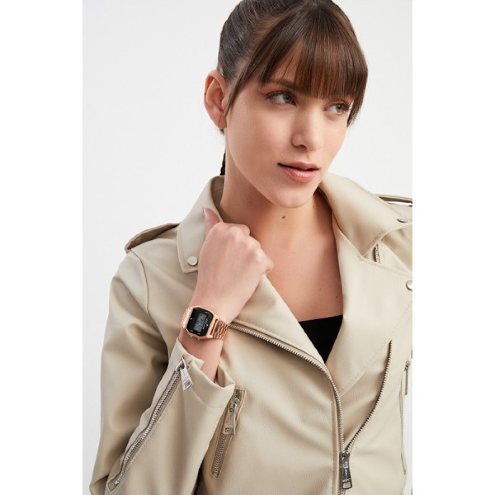Padam Paris Retro Serisi Taşlı Rose Gold Renkli Metal Kordon Kadın Kol Saati PDMS112 Kol Saatleri Fiyatı