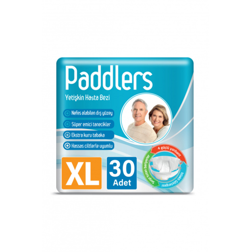 Paddlers Yetiskin Bantli Bez X-Large 30 Adet Medikal Ürünler Fiyatı
