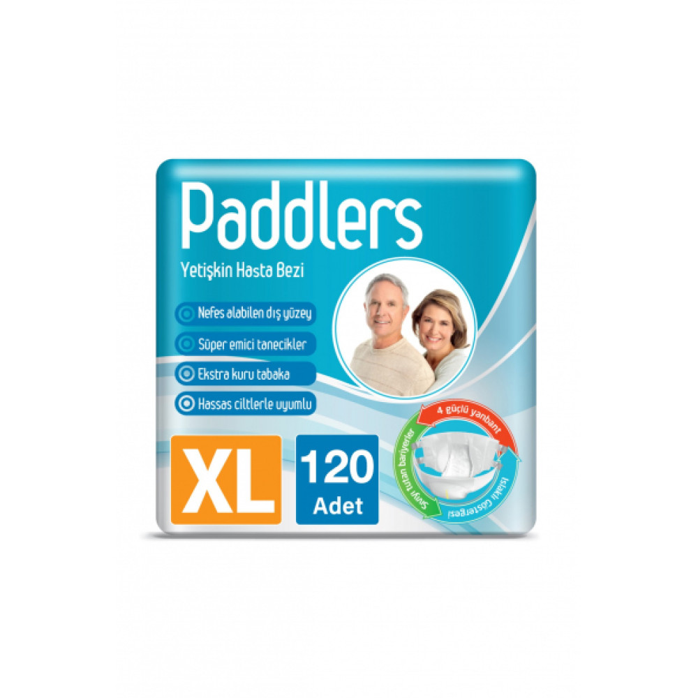 Paddlers Yetiskin Hasta Bantli Bez X-Large 120 Adet Hasta Bezleri ve Temizliği Fiyatı