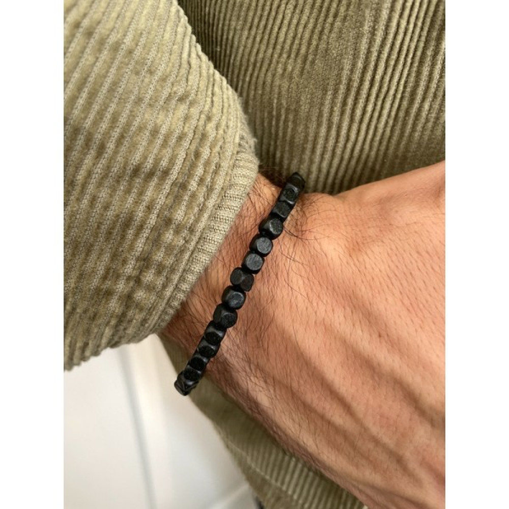 Padore Accessory Çok Şık Gece Siyahı Ahşap Bileklik - Siyah Saat ve Bileklik Aksesuarı Fiyatı