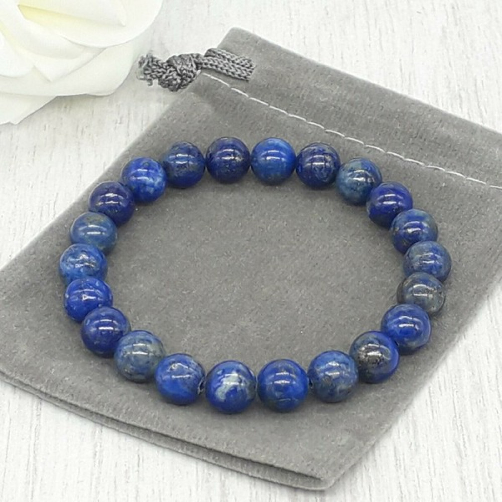 Padore Accessory Unisex - Mühürlü Başarı Doğal Taş Bileklik | Lapis Lazuli - 18 - Mavi Saat ve Bileklik Aksesuarı Fiyatı