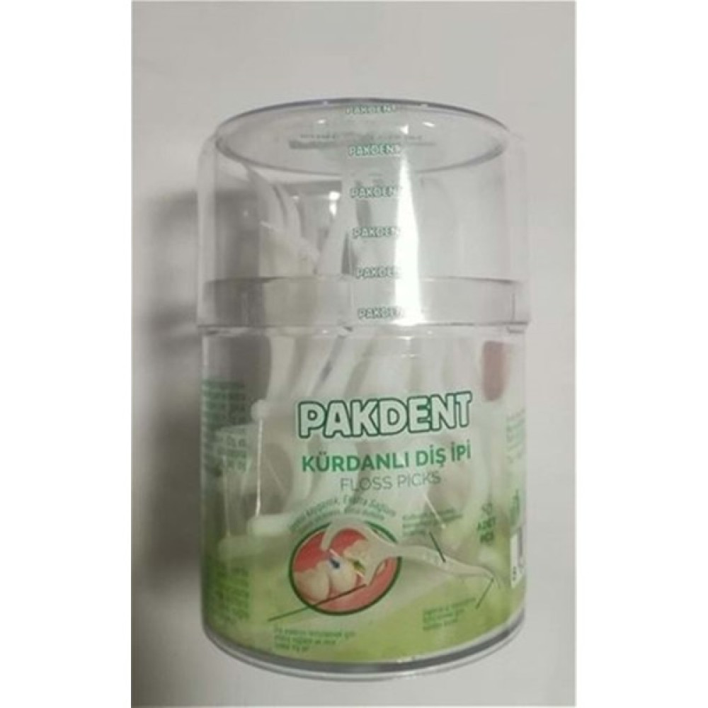 Pakdent 50 Li Yuvarlak Kürdanlı Diş Ipi - 2 Diş İpleri Fiyatı