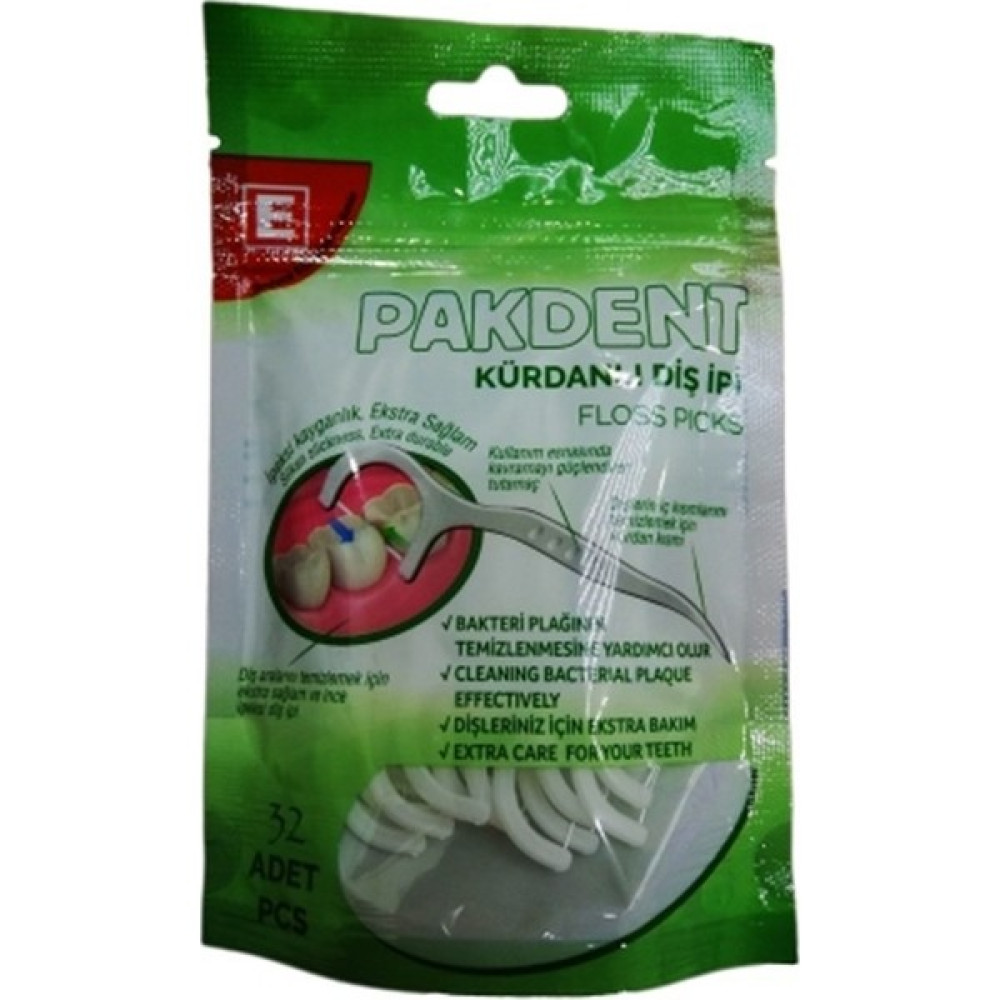 Pakdent Kürdanlı Diş Ipi 32'li Diş İpleri Fiyatı