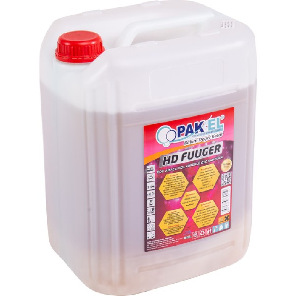 Pakel HD Fuuger 20 Kg - Bol Köpüklü Cilalı Oto Şampuanı Oto Yıkama Ürünleri Fiyatı