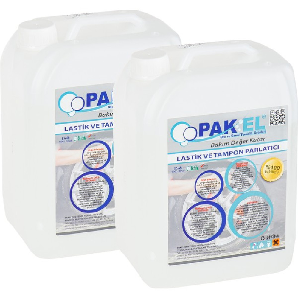 Pakel Profesyonel Lastik ve Tampon Parlatıcı 5 kg - 2'li Paket Lastikler Fiyatı