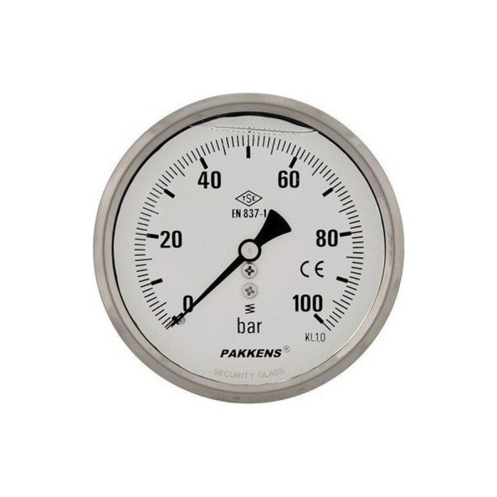 Pakkens 0-40 Bar 63 mm Arkadan Bağlantılı Gliserinli Manometre G 1/4 inç Diğer Test ve Ölçüm Cihazları Fiyatı