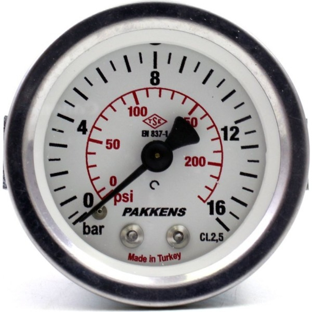 Pakkens Çap 50 Arkadan Bağlantılı Panotipi Kuru Manometre, Basınç Ölçer 1/4" - 2,5 Bar Diğer Test ve Ölçüm Cihazları Fiyatı