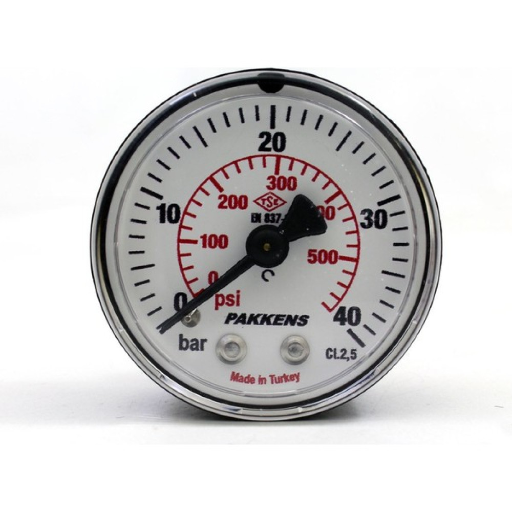 Pakkens Çap 63 Arkadan Bağlantılı Kuru Tip Manometre, Basınç Ölçer 1/4" - 2,5 Bar Diğer Test ve Ölçüm Cihazları Fiyatı