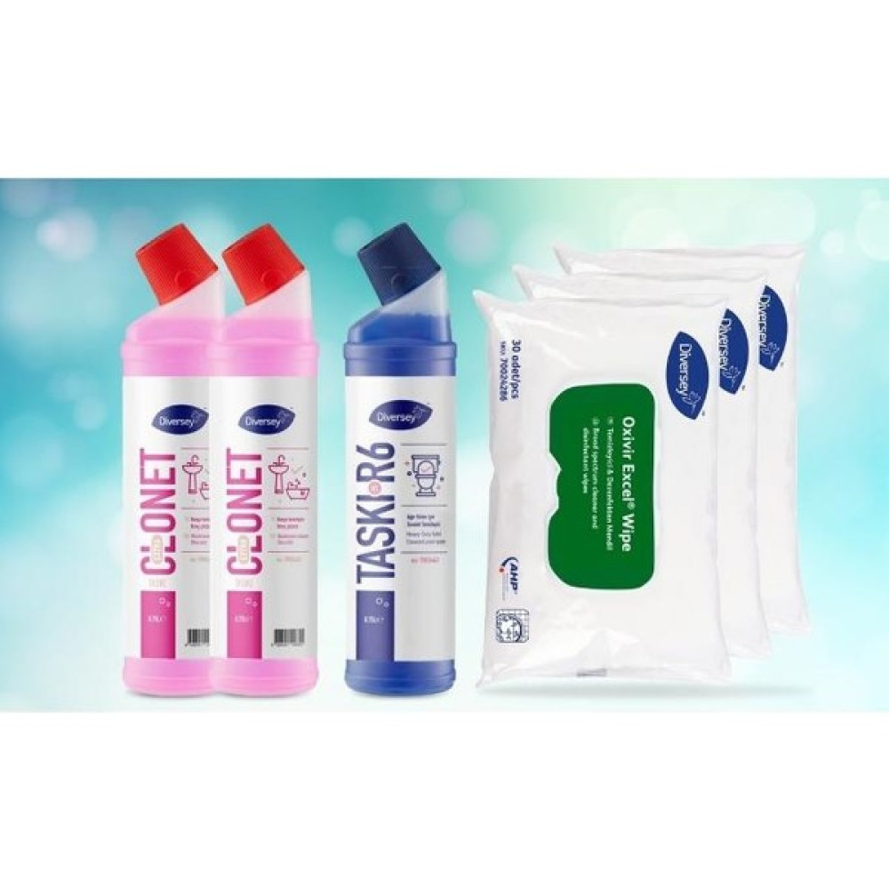 Pakline 2 Adet Taski Clonet Extra + 1 Adet Taski R6 + 3 Adet Oxivir Excel Wipe 30 Lu Dezen. Mendil Parlatıcı ve Temizleyiciler Fiyatı