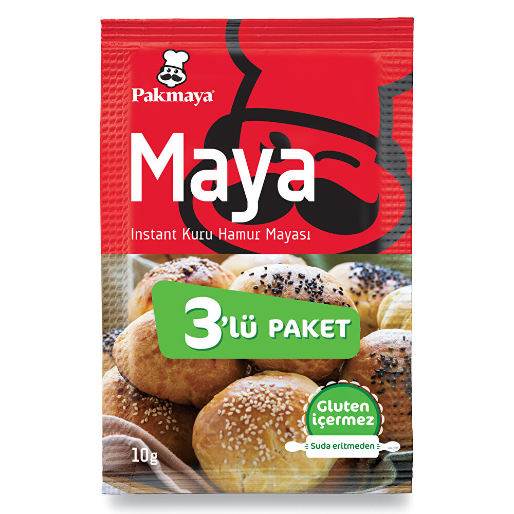 Pakmaya Instant Kuru Hamur Mayası 3x10 G Tatlı ve Pasta Malzemeleri Fiyatı