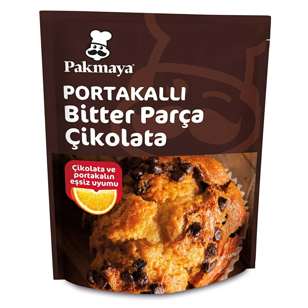 Pakmaya Portakallı Bitter Parça Çikolata 70 g Tatlı ve Pasta Malzemeleri Fiyatı
