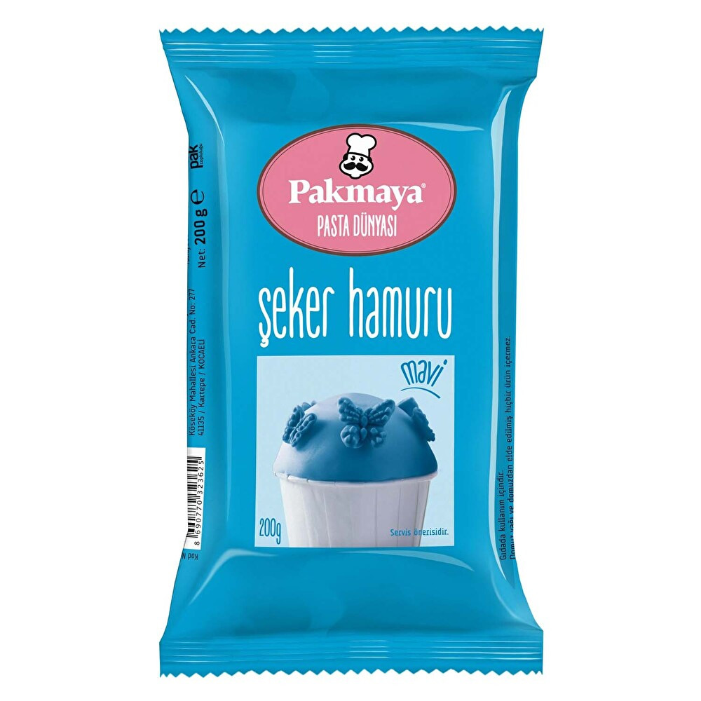 Pakmaya Şeker Hamuru Mavi 200 g Tatlı ve Pasta Malzemeleri Fiyatı