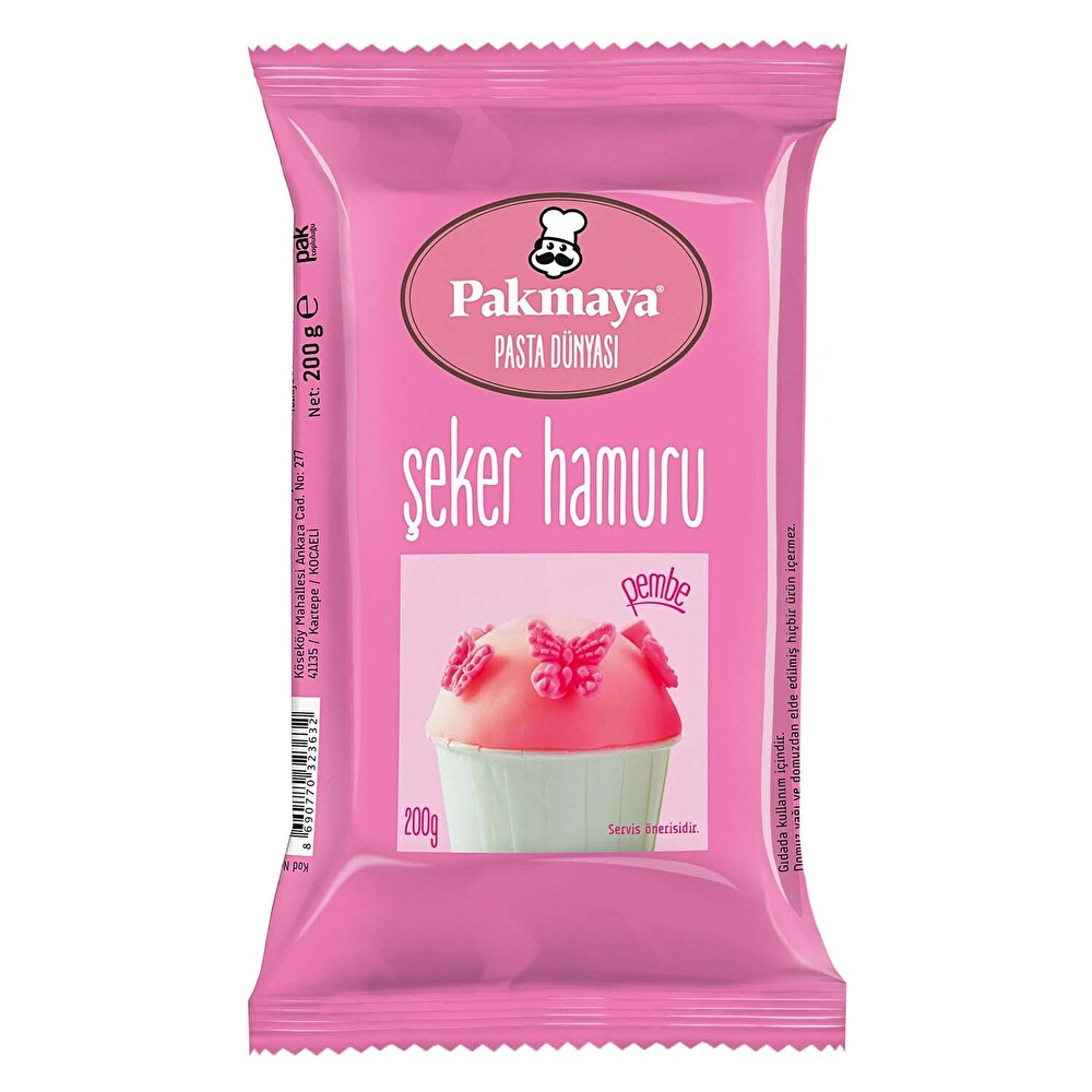 Pakmaya Şeker Hamuru Pembe 200 g Tatlı ve Pasta Malzemeleri Fiyatı