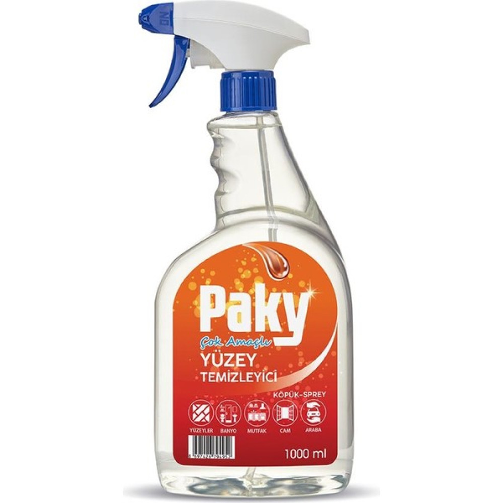 PAKY Çok Amaçlı Yüzey Temizleyici Trigger Sprey 1000 ml Parlatıcı ve Temizleyiciler Fiyatı