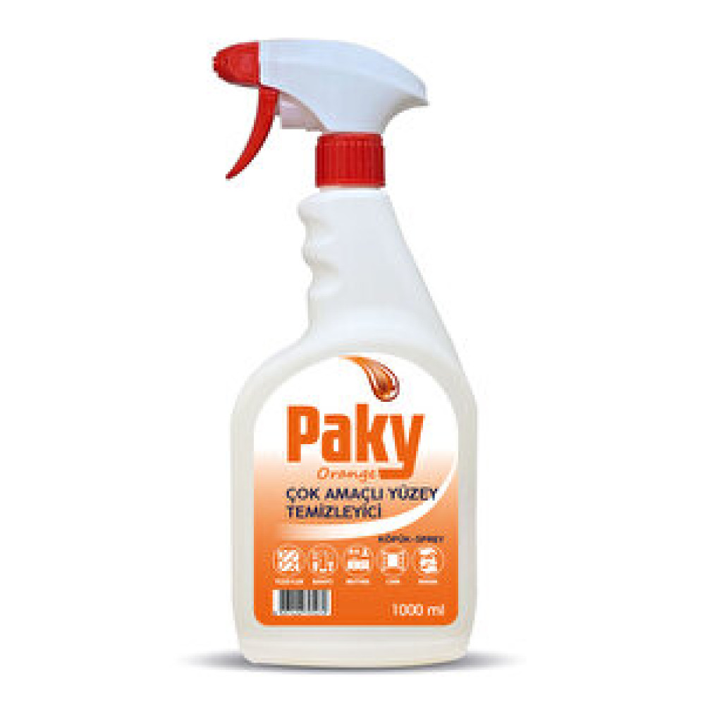 Paky Orange Çok Amaçlı Yüzey Temizleyici 1000 Ml Parlatıcı ve Temizleyiciler Fiyatı