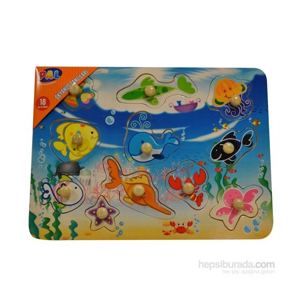 Pal Okyanus Canlıları - Ahşap Puzzle Yerini Bul Anne Bebek Oyuncak Fiyatı