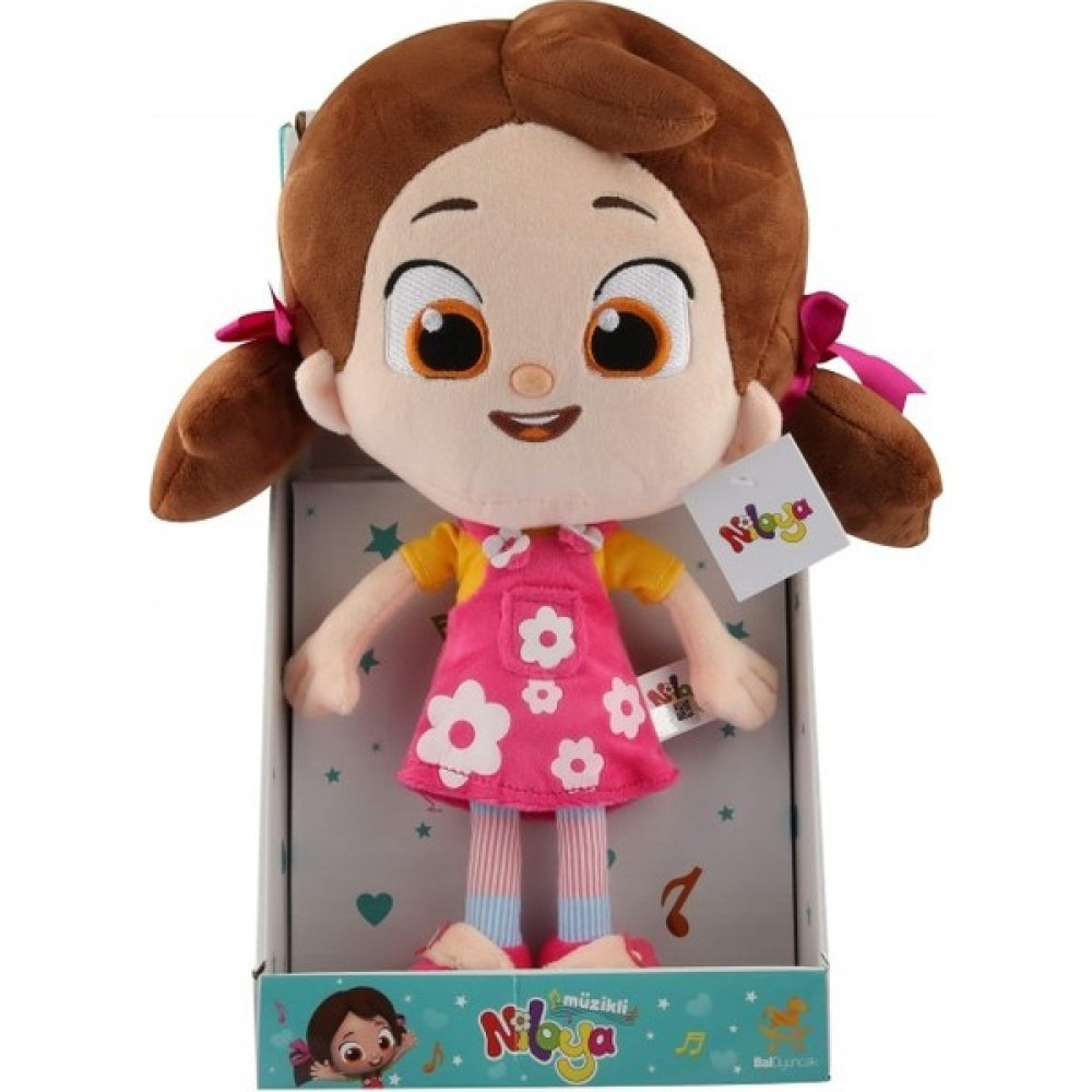Pal Oyuncak Peluş Niloya Kalpli Müzikli Bebek 35 cm - Mavi Su Dünyası - Kırmızı Peluş Oyuncaklar Fiyatı