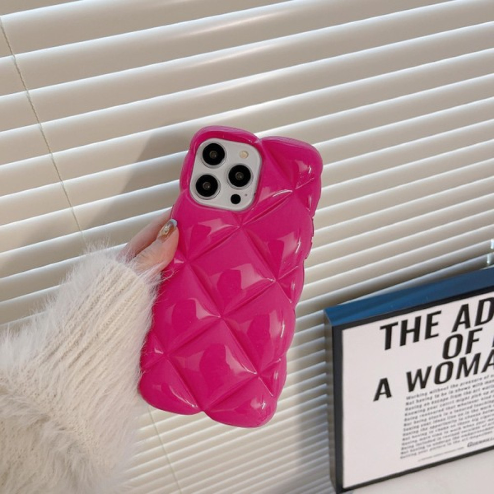Paladyum Case Apple iPhone 15 Promax Uyumlu Pembe Baklava Dilimli Puf Kılıf Cep Telefonu Kılıfı Fiyatı