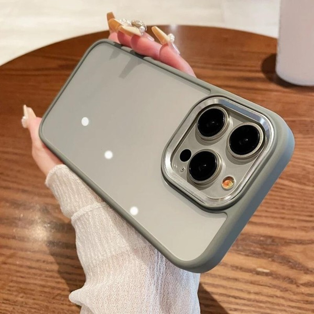 Paladyum Case Apple iPhone 15 Promax Uyumlu Sararmaz Mika Titanyum Gri Kılıf - iPhone 15 Pro Max Cep Telefonu Kılıfı Fiyatı