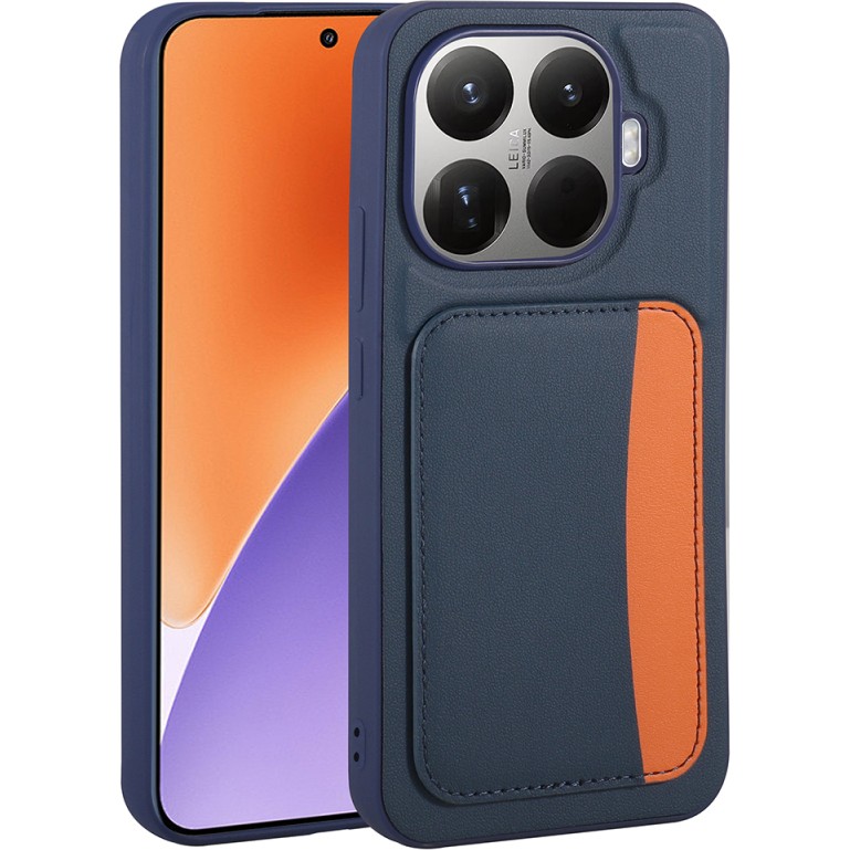 Paladyum Case Xiaomi 15T Pro Uyumlu Suni Deri Kartlıklı Lacivert Kılıf Cep Telefonu Kılıfı Fiyatı