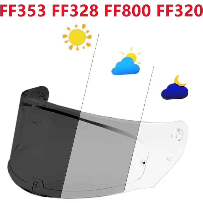 Palantil-Tech FF320 Stream Evo / FF353 Rapid / FF328 Stream Solid / FF800 Storm 2 Photochromic Işık Miktarına Göre Renk Değiştiren Vizör (Şeffaf - ... Diğer Fiyatı