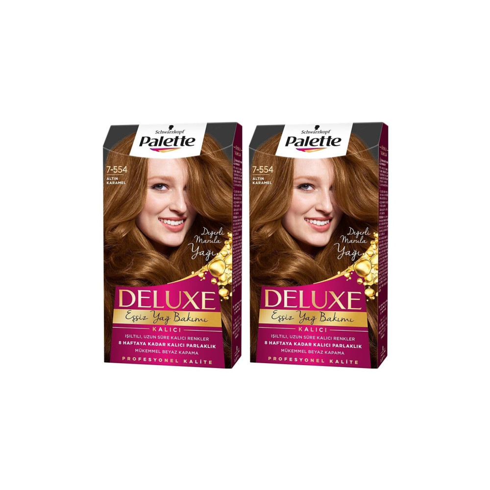 Palette Deluxe 7-554 Altın Karamel X 2 Adet Saç Boyası Fiyatı