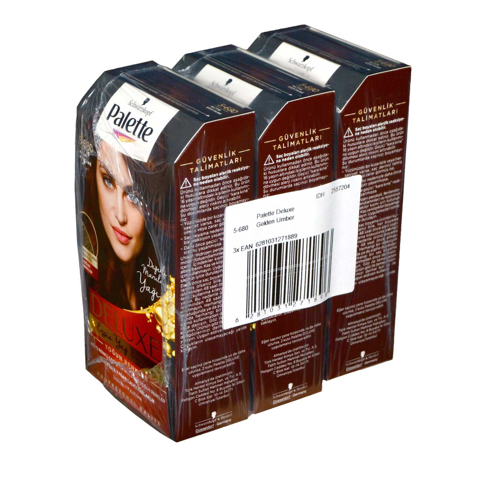 Palette Deluxe Saç Boyası No:5-680 Altın Kestane