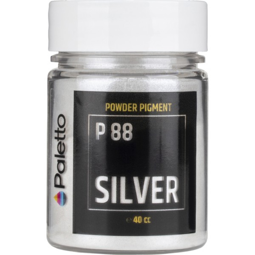 Paletto P88 Gümüş Metalik Toz Pigment Epoksi Boya 40CC Boyalar Fiyatı