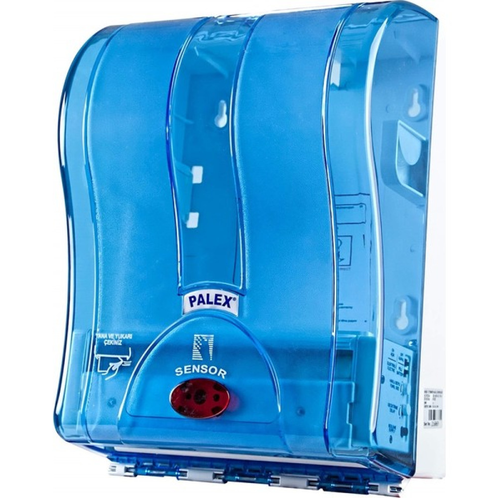 Palex 3491-1 Prestij Otomatik Havlu Dispenseri 21 CM Şeffaf Mavi Dispenser Fiyatı